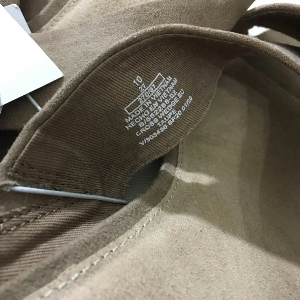 Old Navy Faux Suede Cross Over Slides Sz 10